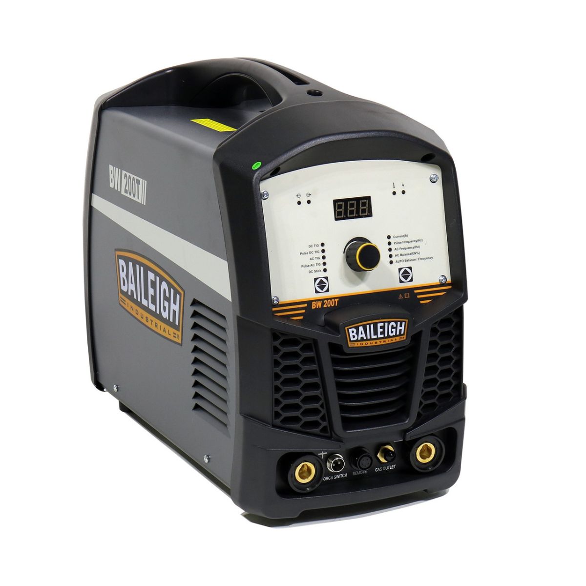 Baileigh BW-200T 120/230V 200A Inverter AC/DC Pulse TIG Welder with Foot Pedal & Torch