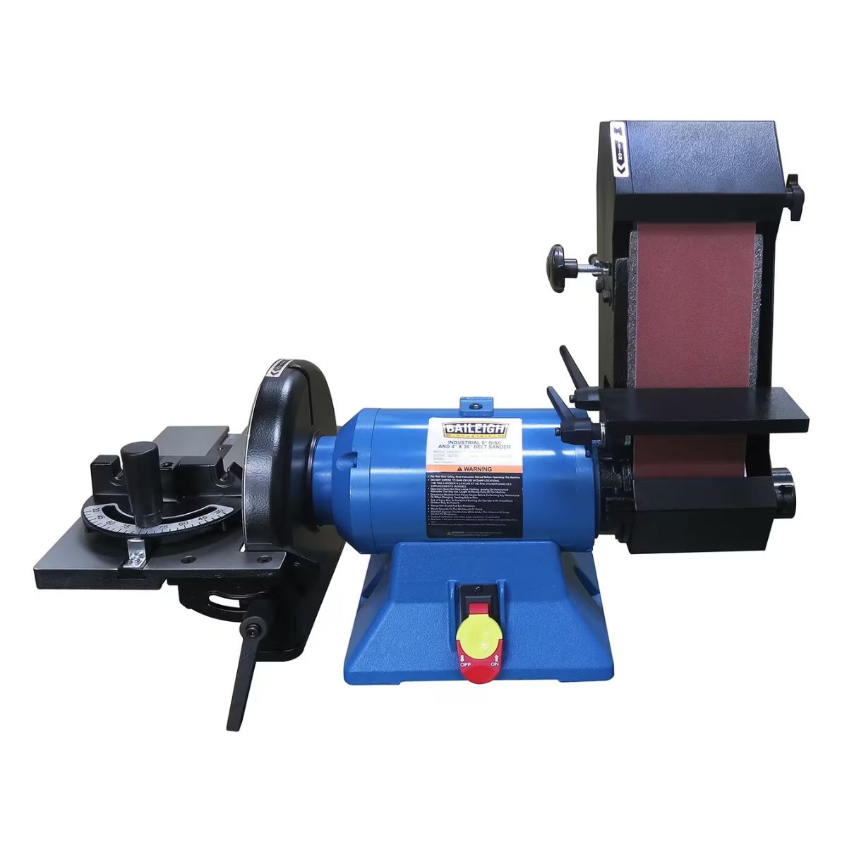 Baileigh DBG-9436 4" × 36" Belt & 9" Disc Sander