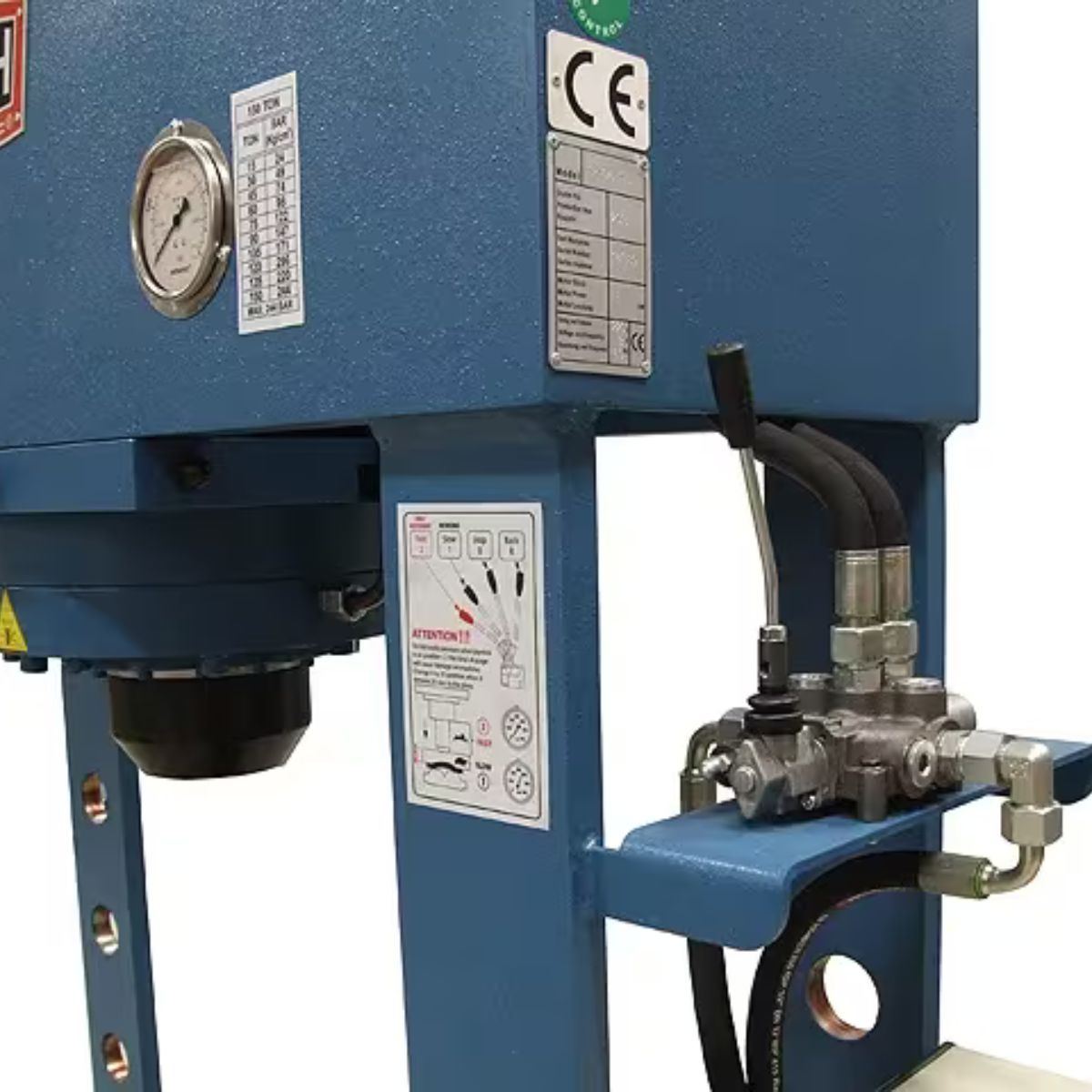 Baileigh HSP-176M-HD 220V 3-Phase 165-Ton Heavy Duty Electric Hydraulic H-Frame Press