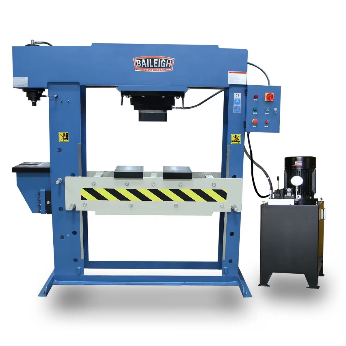 Baileigh HSP-200M-C 220V 3-Phase 200/20-Ton Dual-Force Electric Hydraulic H-Frame Press