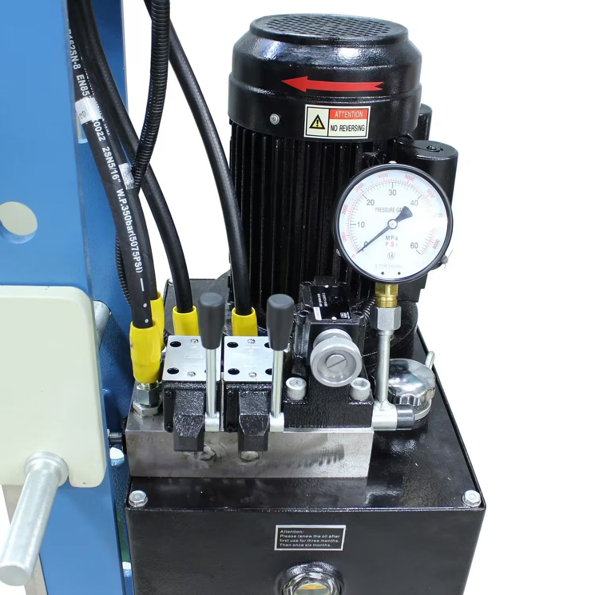 Baileigh HSP-30M-C 220V 30/15-Ton Dual-Force Electric Hydraulic H-Frame Press