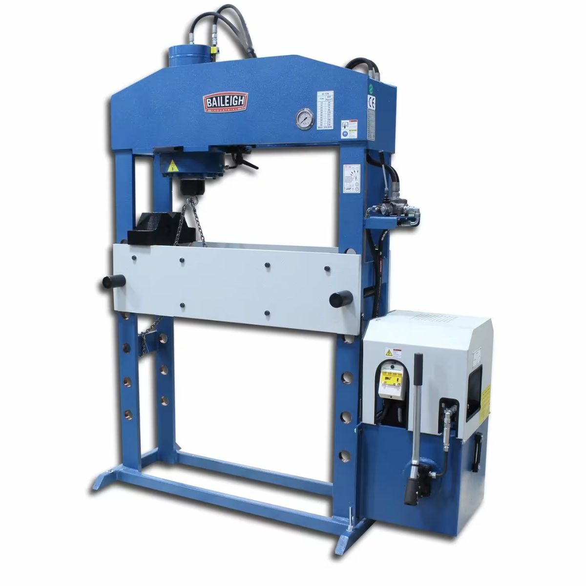 Baileigh HSP-66M-HD 220V 3-Phase 66-Ton Heavy Duty Electric Hydraulic H-Frame Press