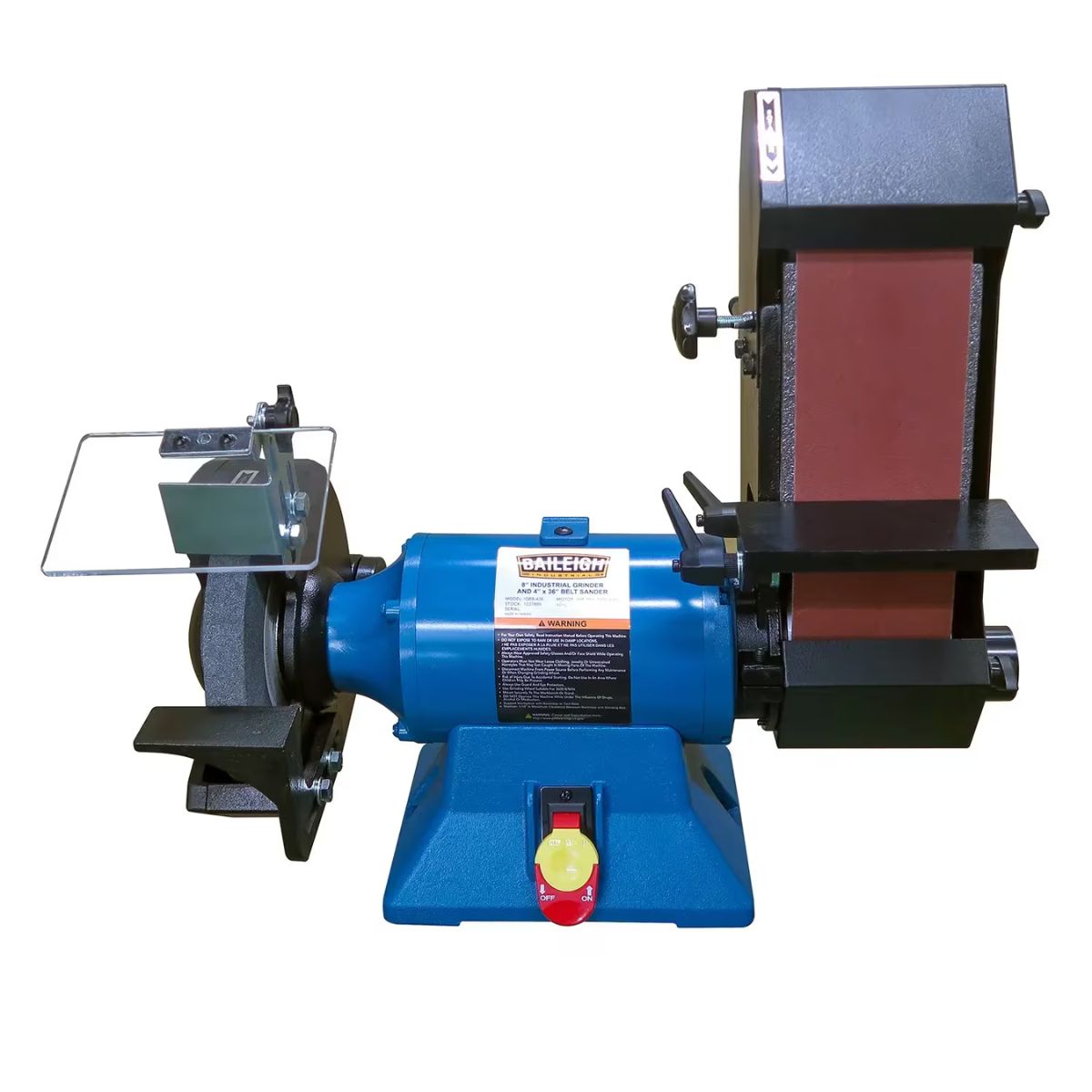 Baileigh IGBB-436 8" Bench Grinder & 4" × 36" Belt Sander Combo