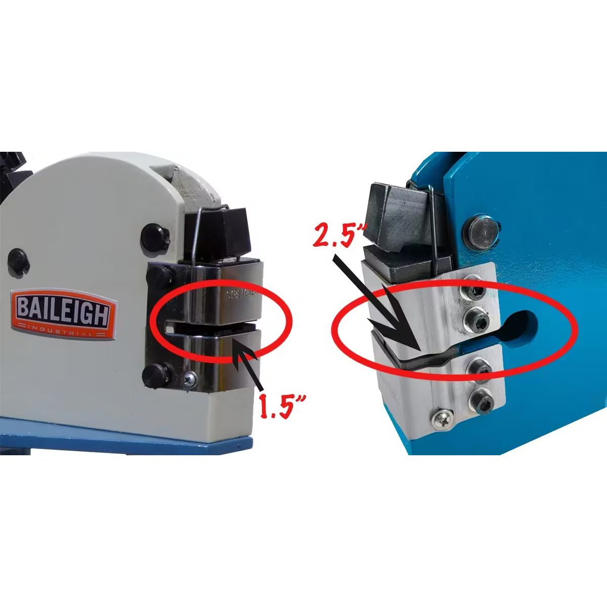 Baileigh MSS-18DT 18 Gauge Metal Shrinker & Stretcher Combo — 2.5" Deep Throat
