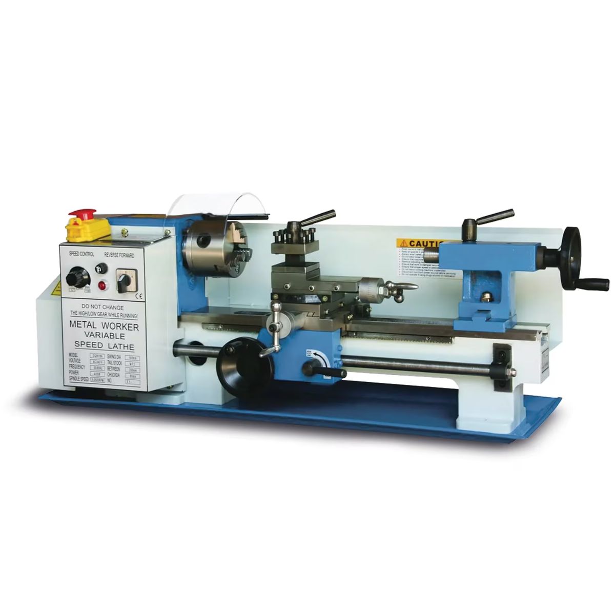 Baileigh PL-714VS-V2 7" × 14" Variable Speed Benchtop Lathe