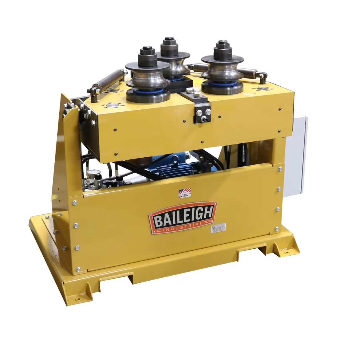 Baileigh R-H60-HD 220V Hydraulic Drive Roll Bender with Hydraulic Top Roll — 2-1/2" Schedule 40 Capacity