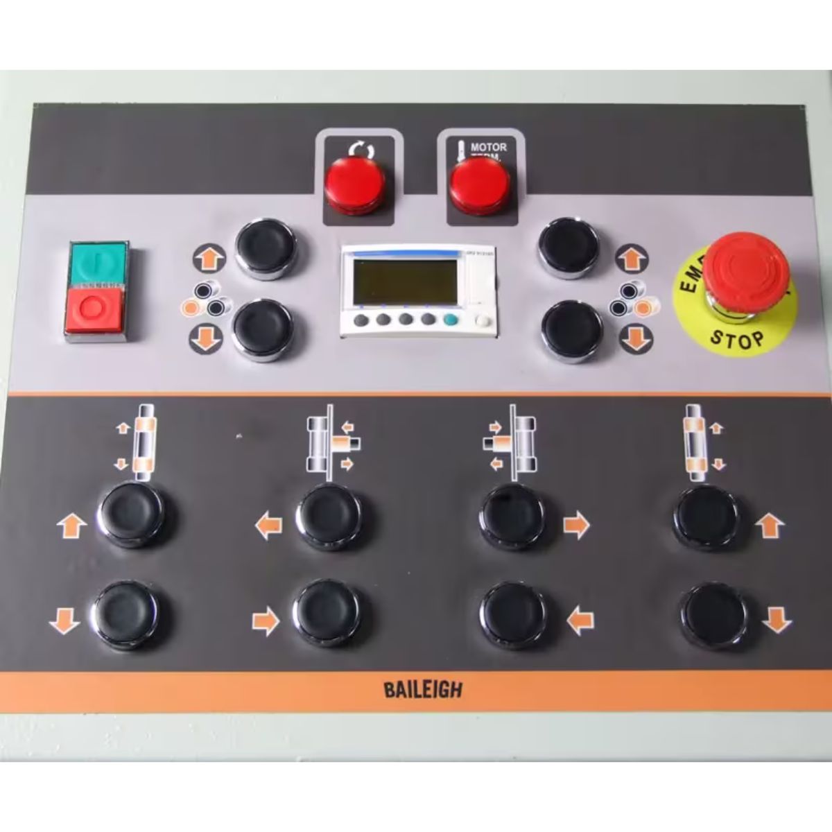 Baileigh R-H85 220V 3-Phase Hydraulic Double Pinch Roll Bender with Hydraulic Guide Rolls