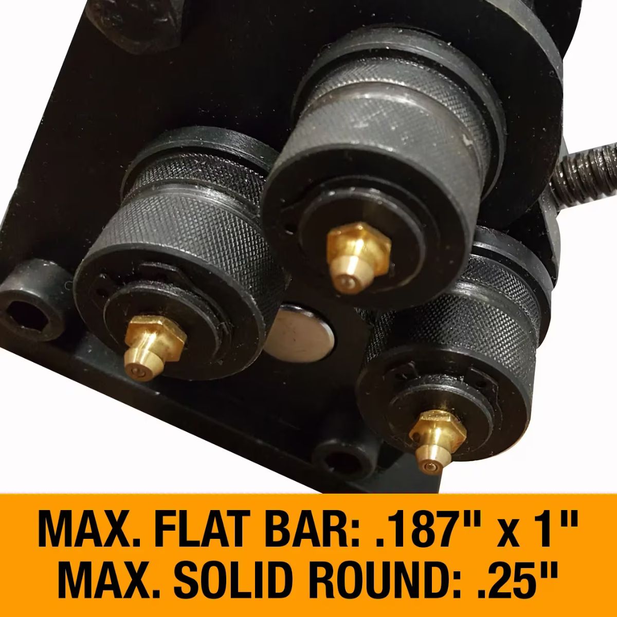 Baileigh R-M3 Manual Ring & Angle Roll Bender — 1/4" Round Capacity