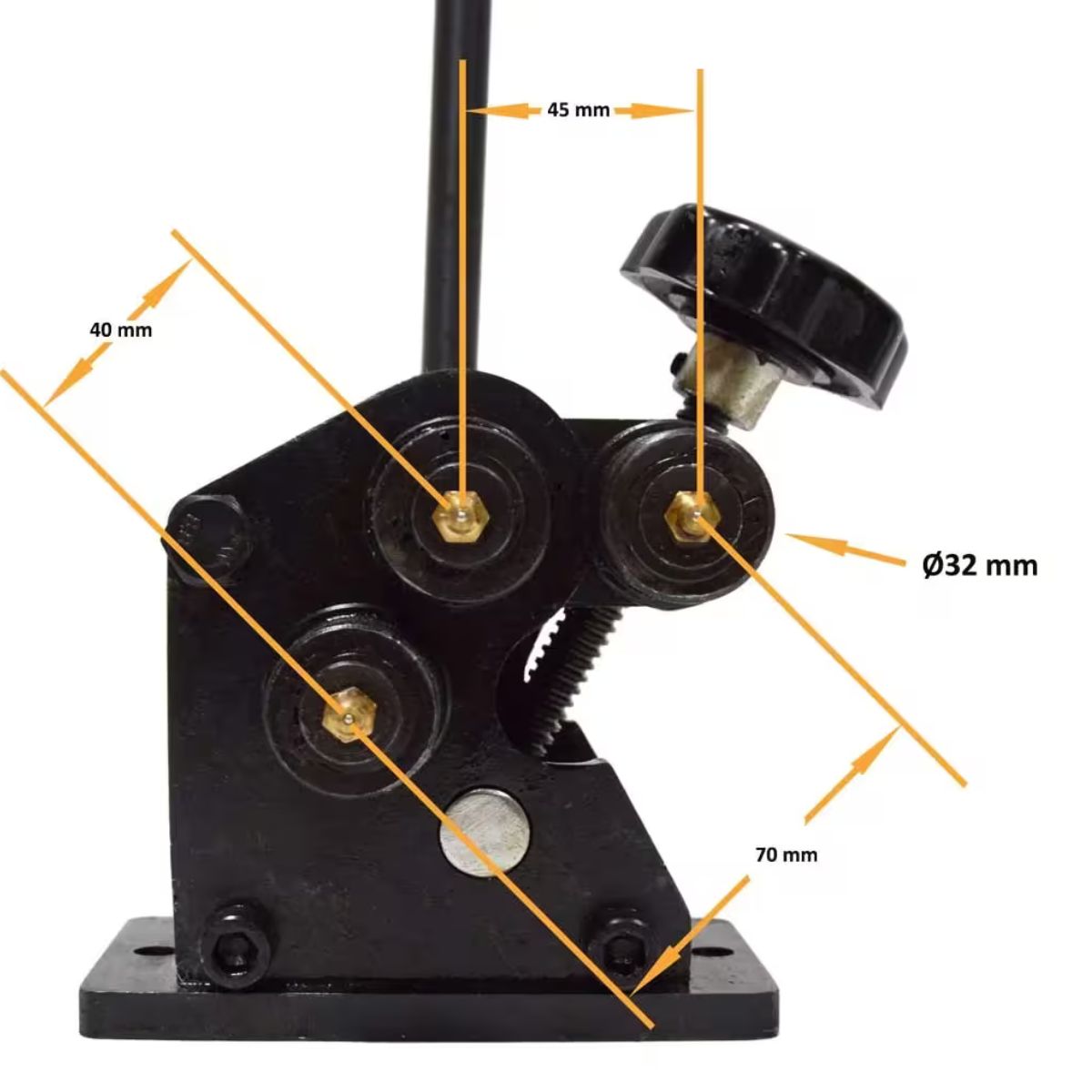 Baileigh R-M3 Manual Ring & Angle Roll Bender — 1/4" Round Capacity