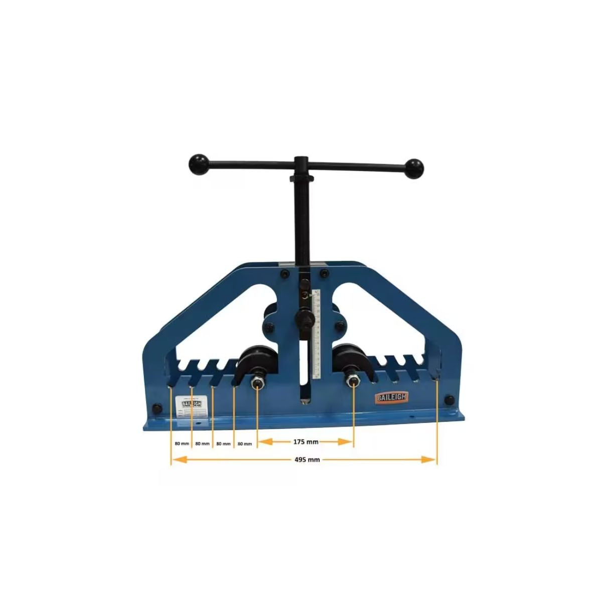 Baileigh R-M7 Manual Ring & Angle Roll Bender — 1-1/2" Schedule 40 Capacity