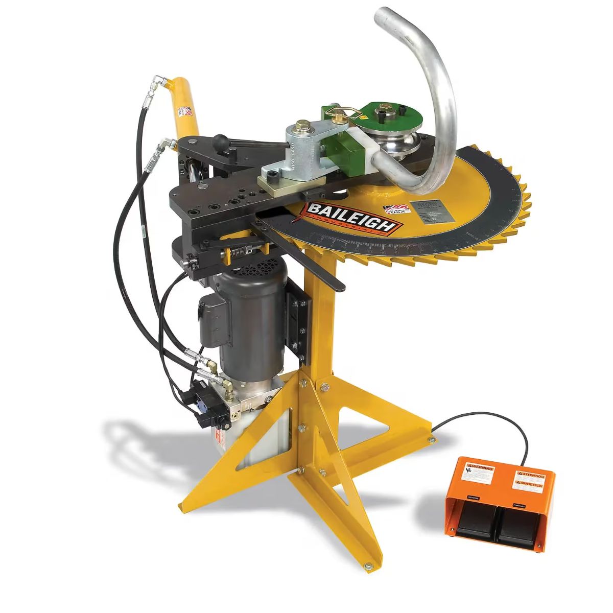 Baileigh RDB-125 110V Hydraulic Rotary Draw Bender — 2" Schedule 40 Pipe Capacity