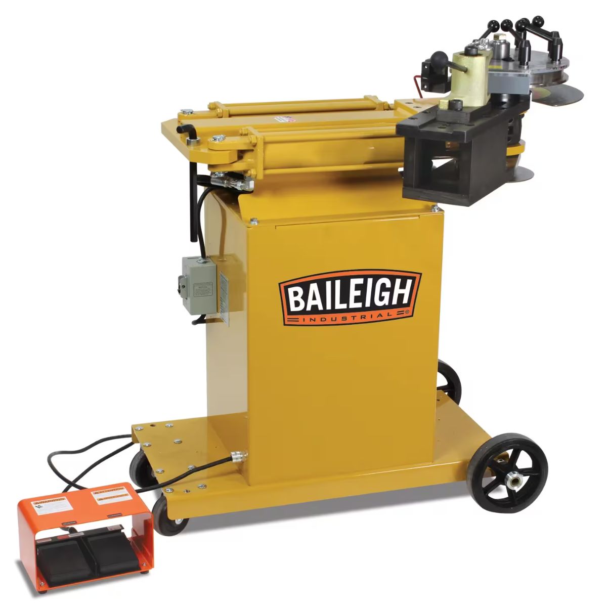 Baileigh RDB-150-AS 110V Hydraulic Rotary Draw Bender with Auto Stop — 2" Schedule 40 Pipe Capacity