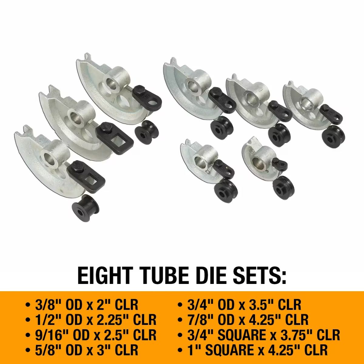 Baileigh RDB-25 Manual Tube Bending Set — 3/8" to 7/8" OD Round