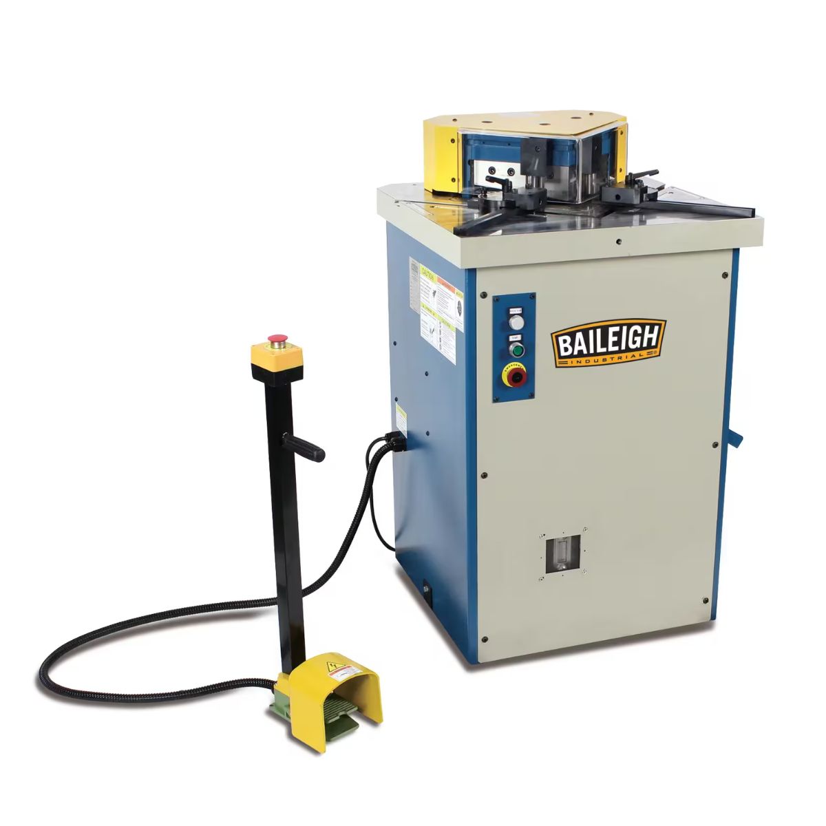 Baileigh SN-F04-MS 220V 3-Phase Hydraulic Fixed Angle Sheet Metal Notcher — 4 Gauge