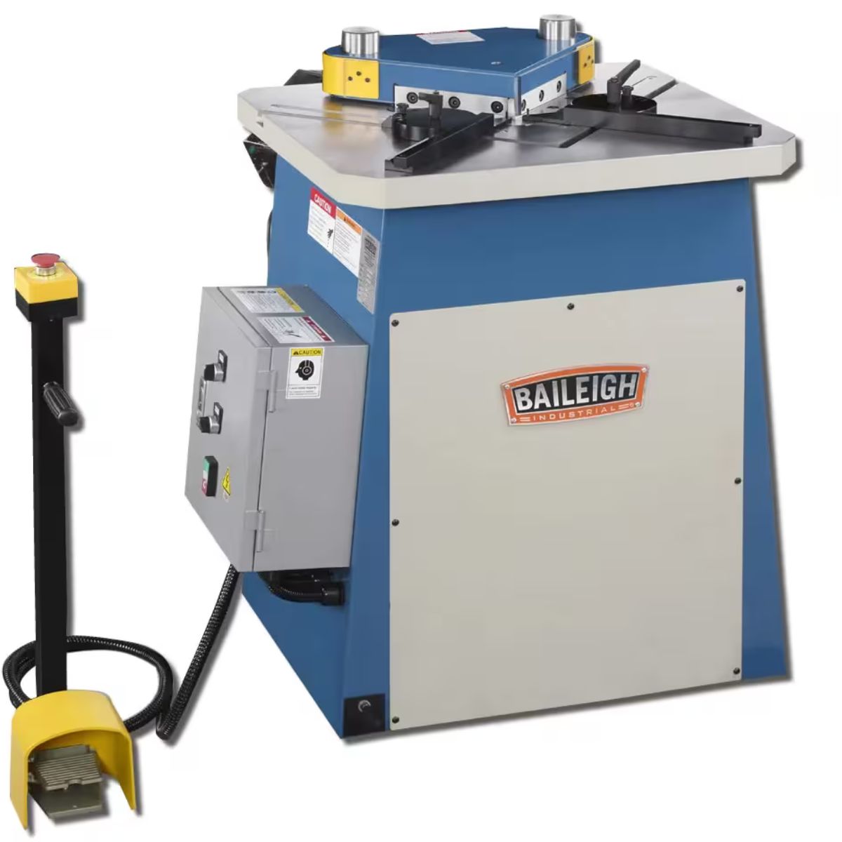Baileigh SN-F09-MS 220V 3-Phase Hydraulic Fixed Angle Sheet Metal Notcher — 9 Gauge