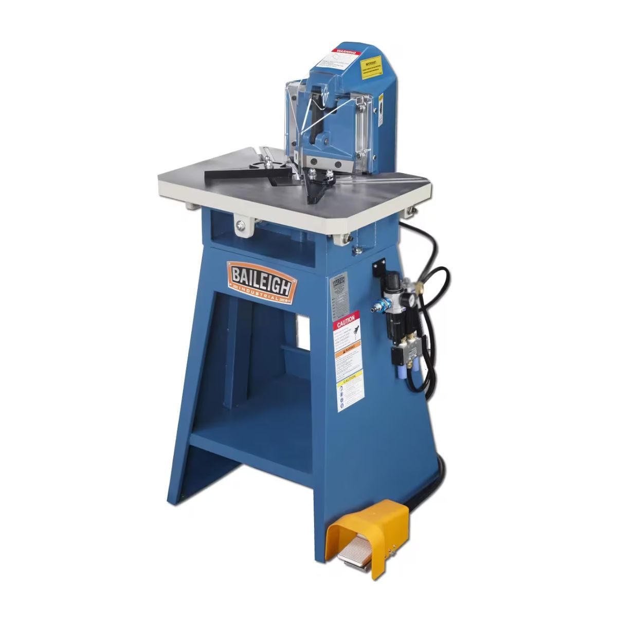 Baileigh SN-F11-AN Air-Operated Fixed Angle Sheet Metal Notcher — 11 Gauge