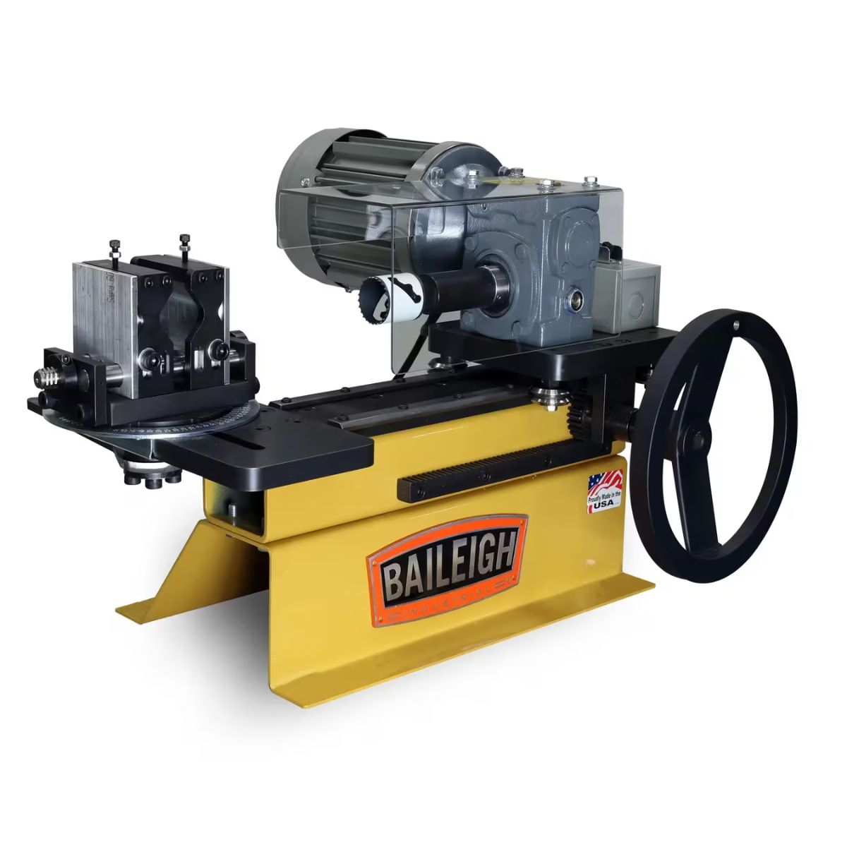 Baileigh TN-300 110V Benchtop Hole Saw Tube Notcher — 3/4" to 3" OD