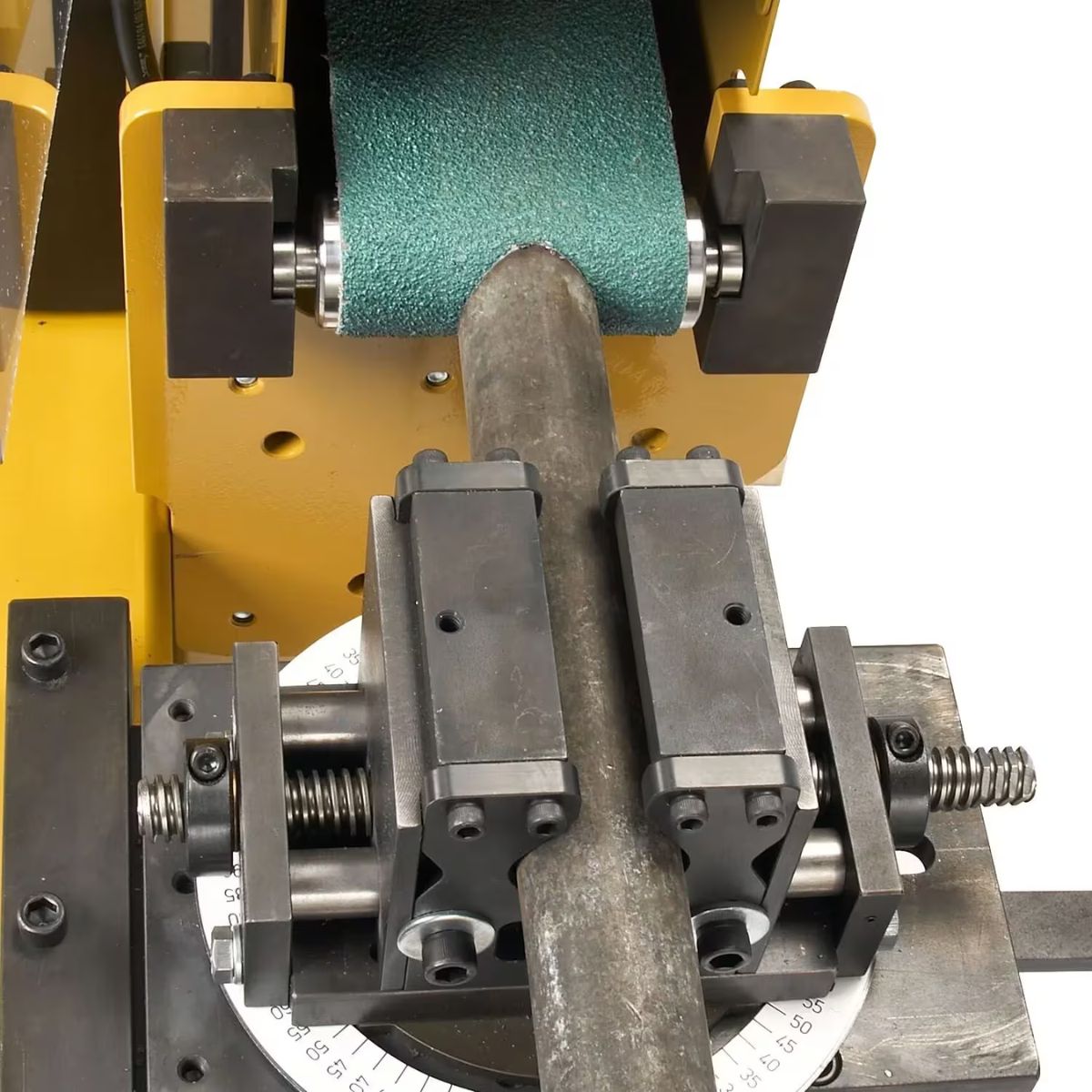 Baileigh TN-400 220V 3HP Abrasive Belt Tube Notcher — 4" Belt
