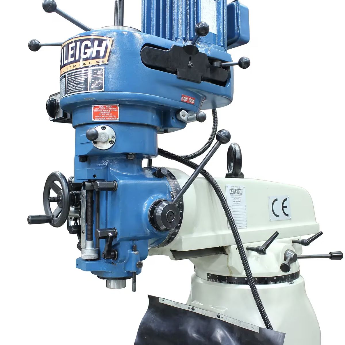 Baileigh VM-836E-1 8" × 36" Step Pulley Vertical Milling Machine