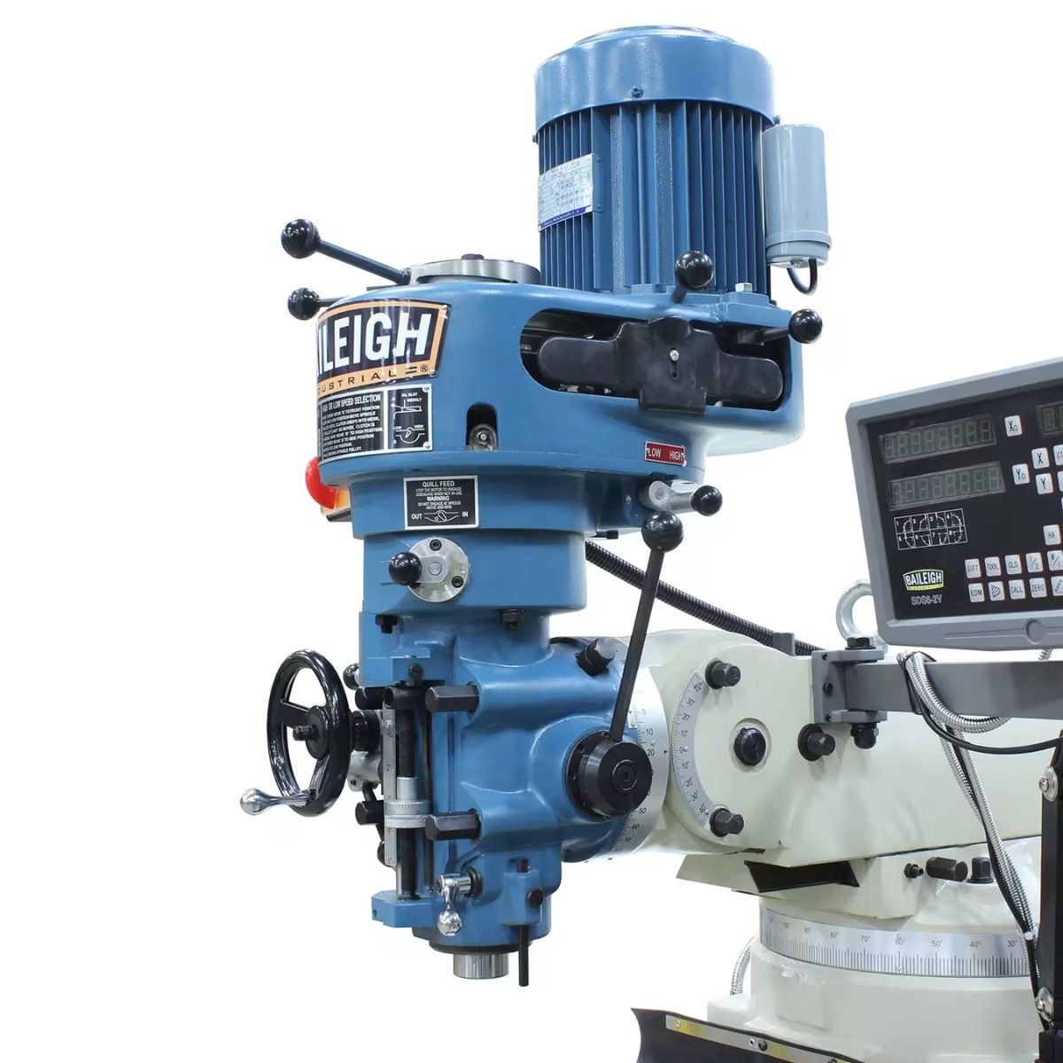 Baileigh VM-942E-1 9" × 42" Step Pulley Vertical Milling Machine