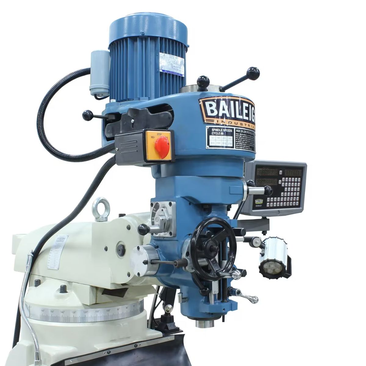 Baileigh VM-942E-1 9" × 42" Step Pulley Vertical Milling Machine