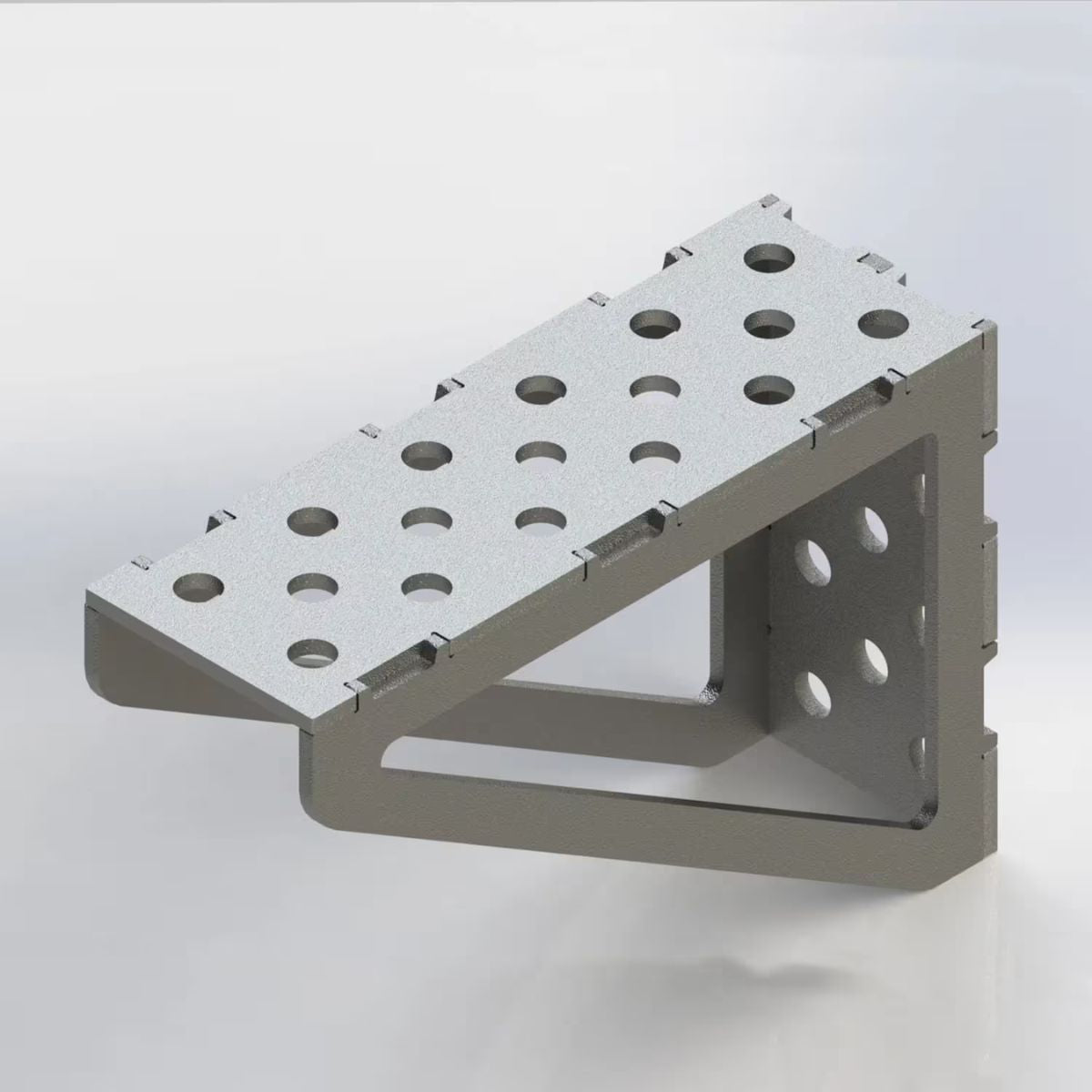 Baileigh WJT-AB1174UW-16 Angle Block for 16mm Welding Tables — 11.75" × 7.75" × 4"