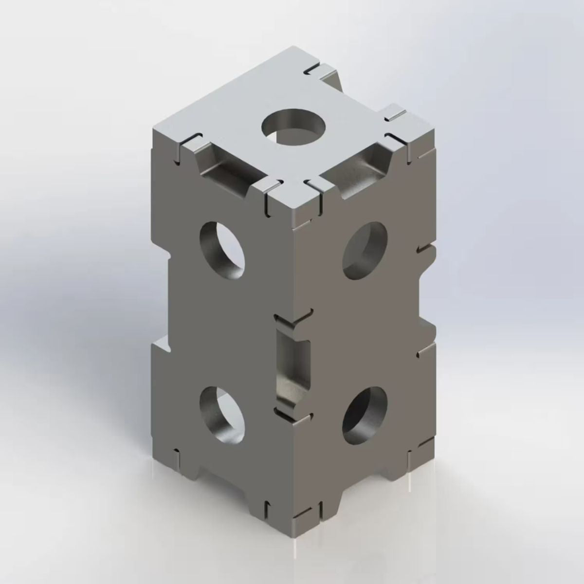 Baileigh WJT-SB422UW-16 Square Block for 16mm Welding Tables — 4" × 2" × 2"