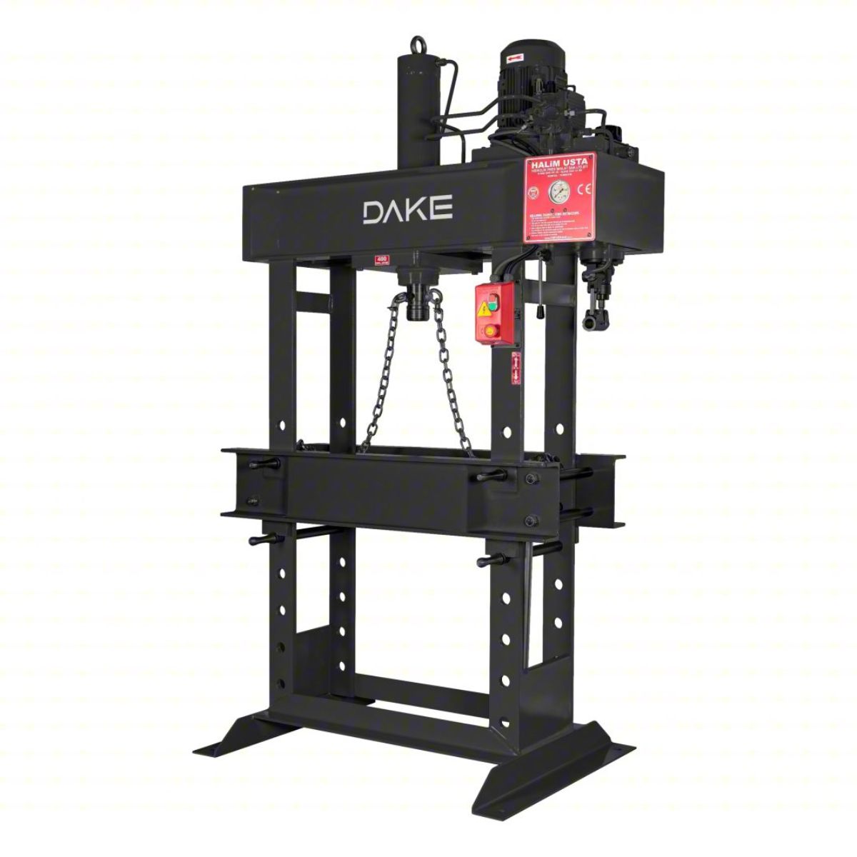 Dake EM-20 20-Ton Electric & Manual H-Frame Hydraulic Press