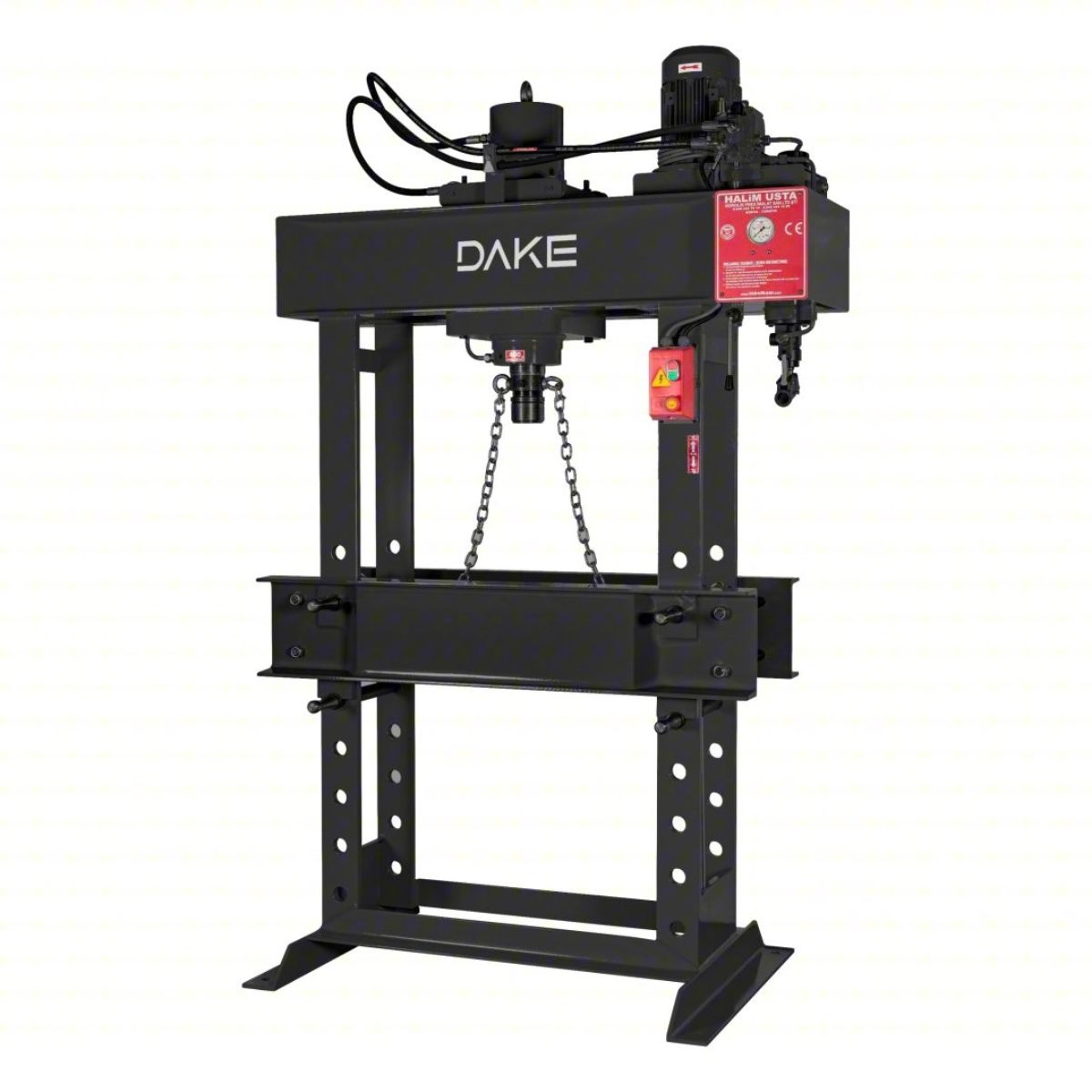 Dake EM-60 60-Ton Electric & Manual H-Frame Hydraulic Press