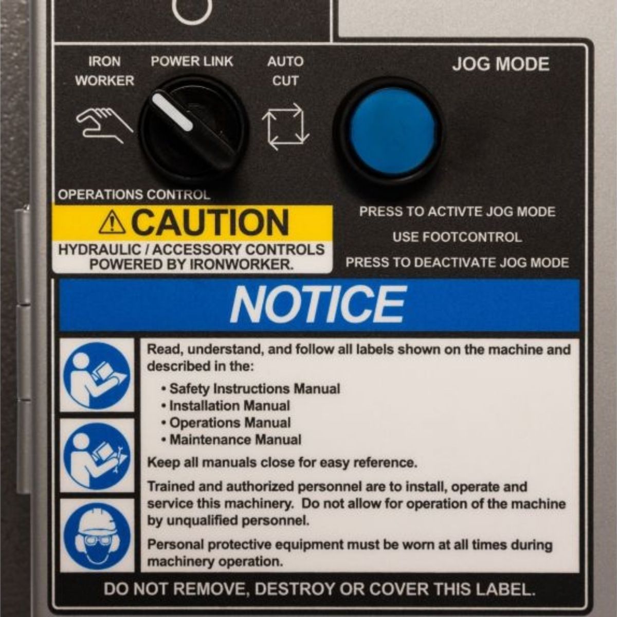 Edwards 100-Ton Ironworker — IW100