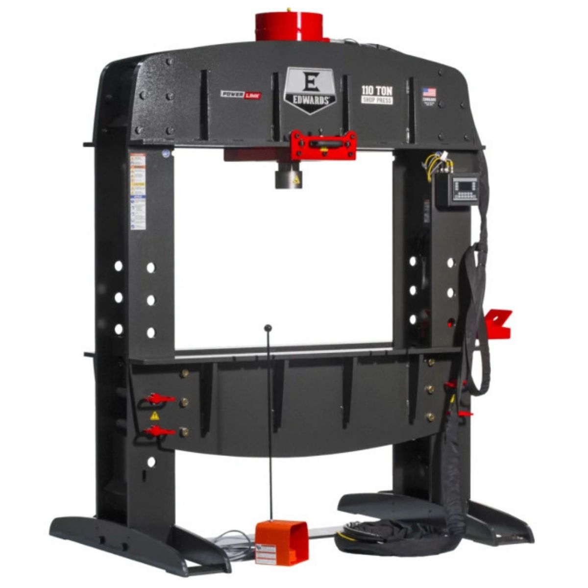 Edwards 110-Ton Shop Press with PLC and Portable Power Unit