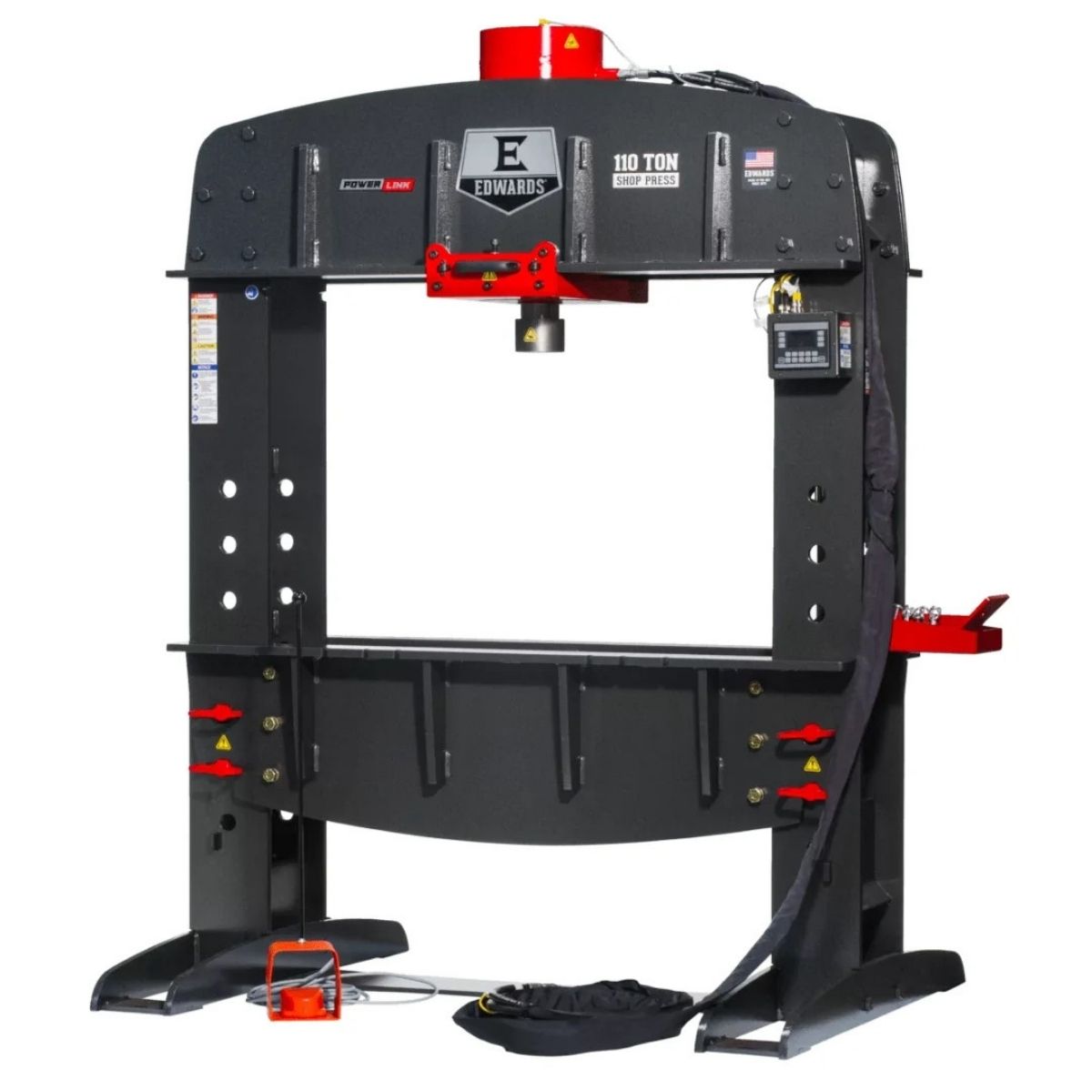 Edwards 110-Ton Shop Press with PLC and Portable Power Unit