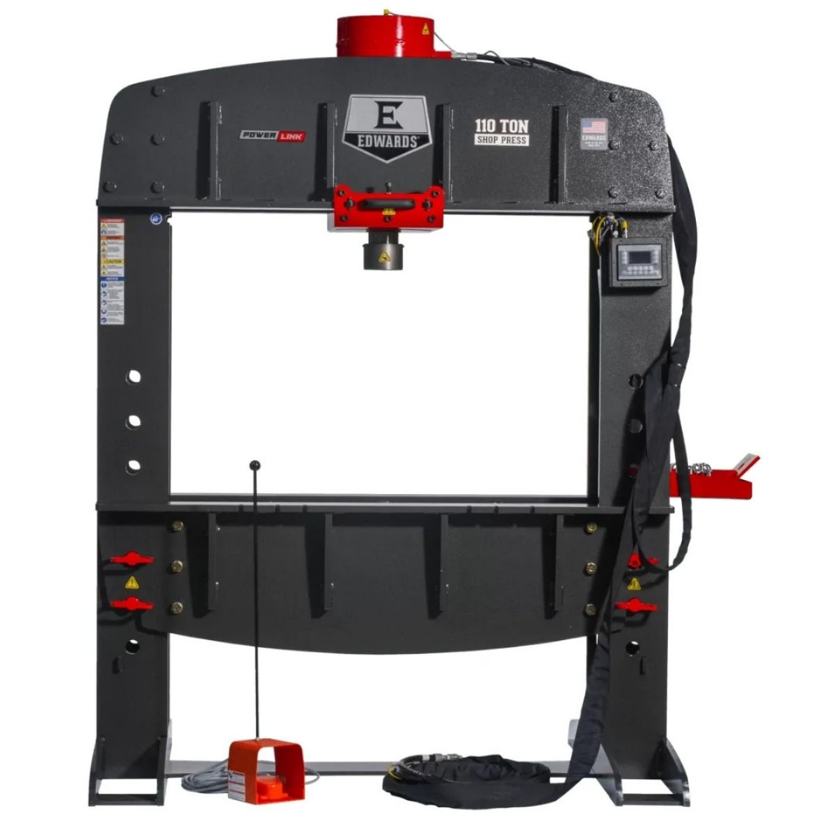 Edwards 110-Ton Shop Press with PLC and PowerLink Hydraulic Tool