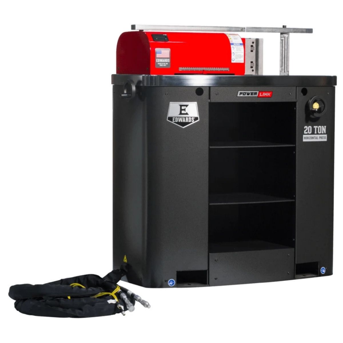 Edwards 20-Ton Horizontal Press with PowerLink Hydraulic Tool