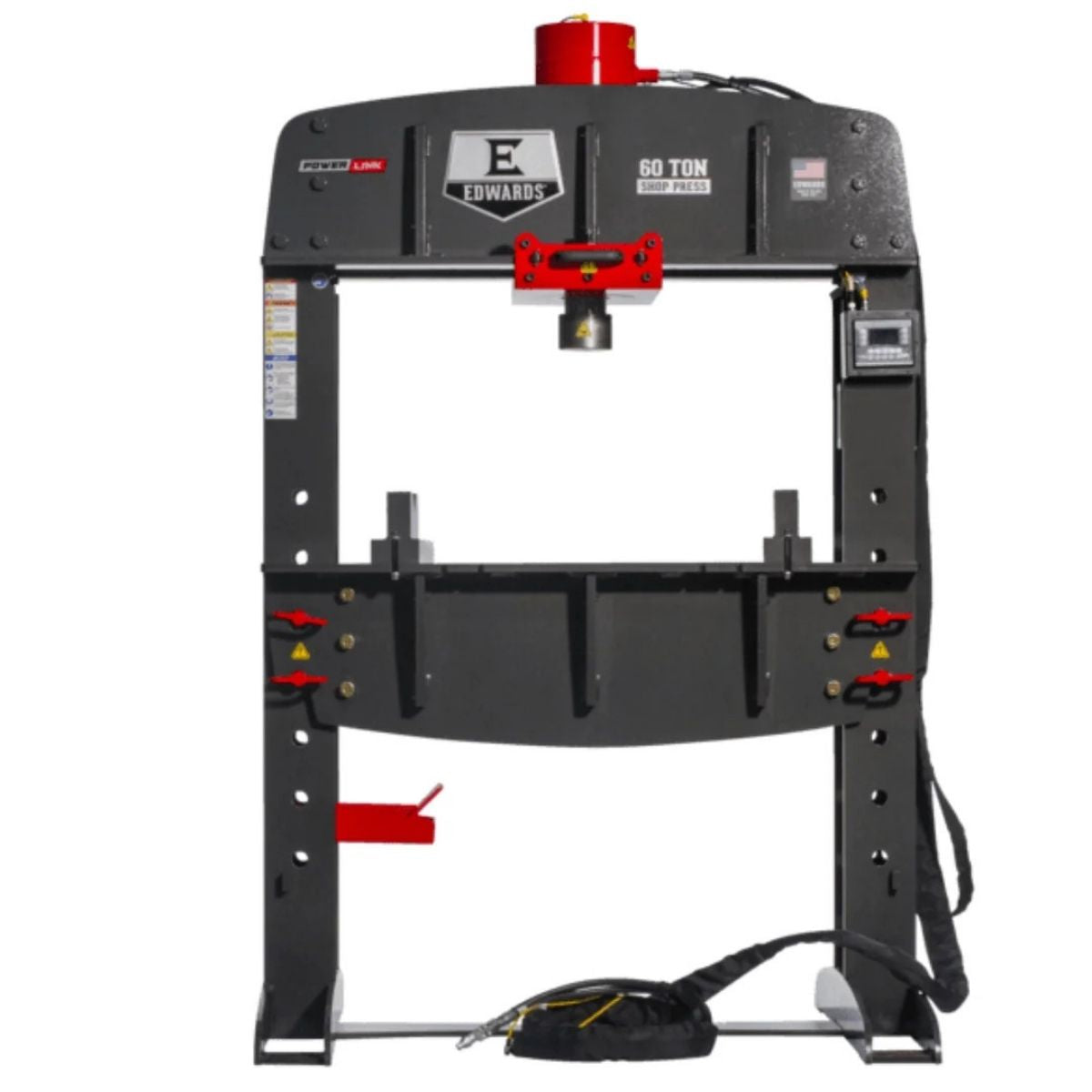Edwards 60-Ton Shop Press with PLC and Portable Power Unit