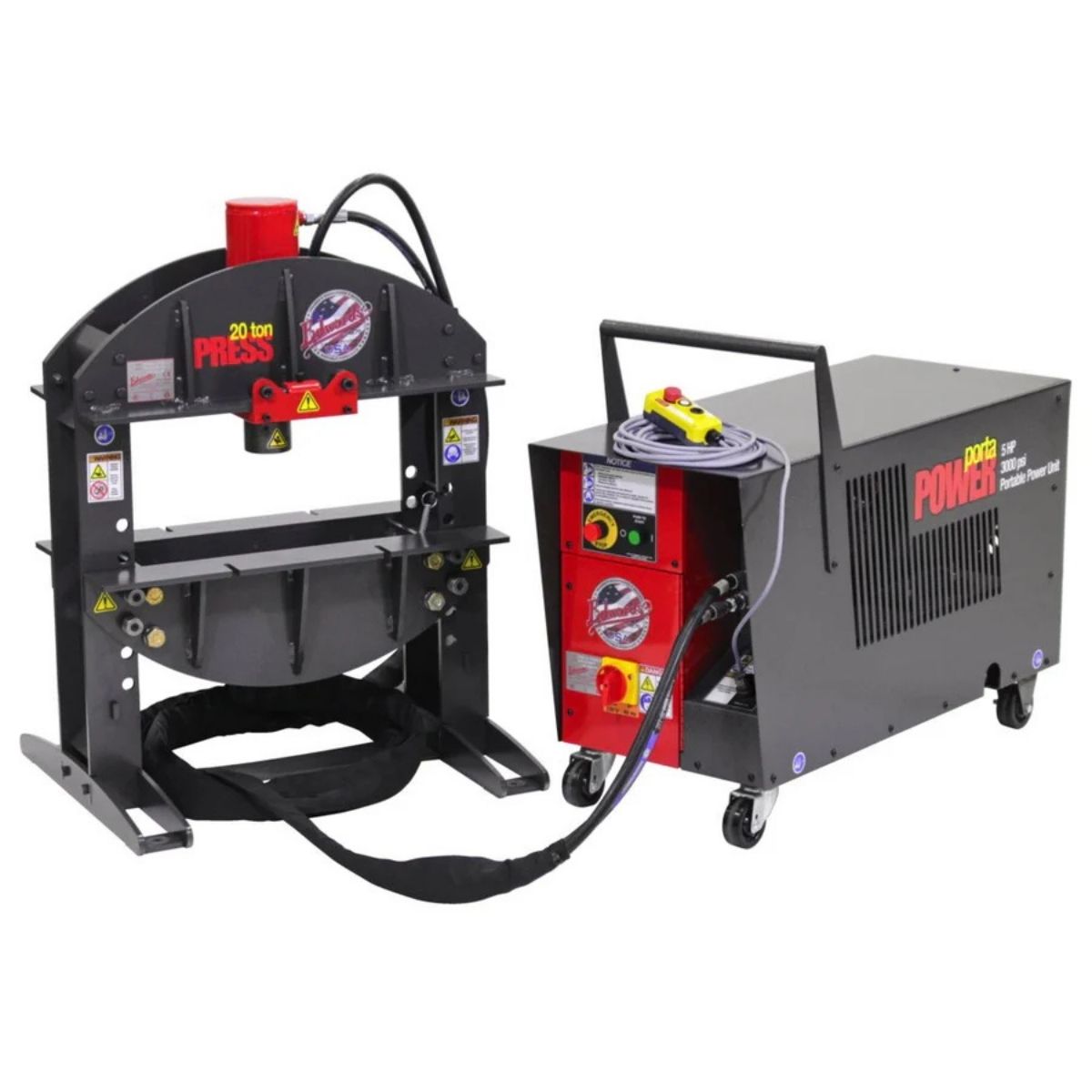 Edwards 20-Ton Shop Press with Portable Power Unit