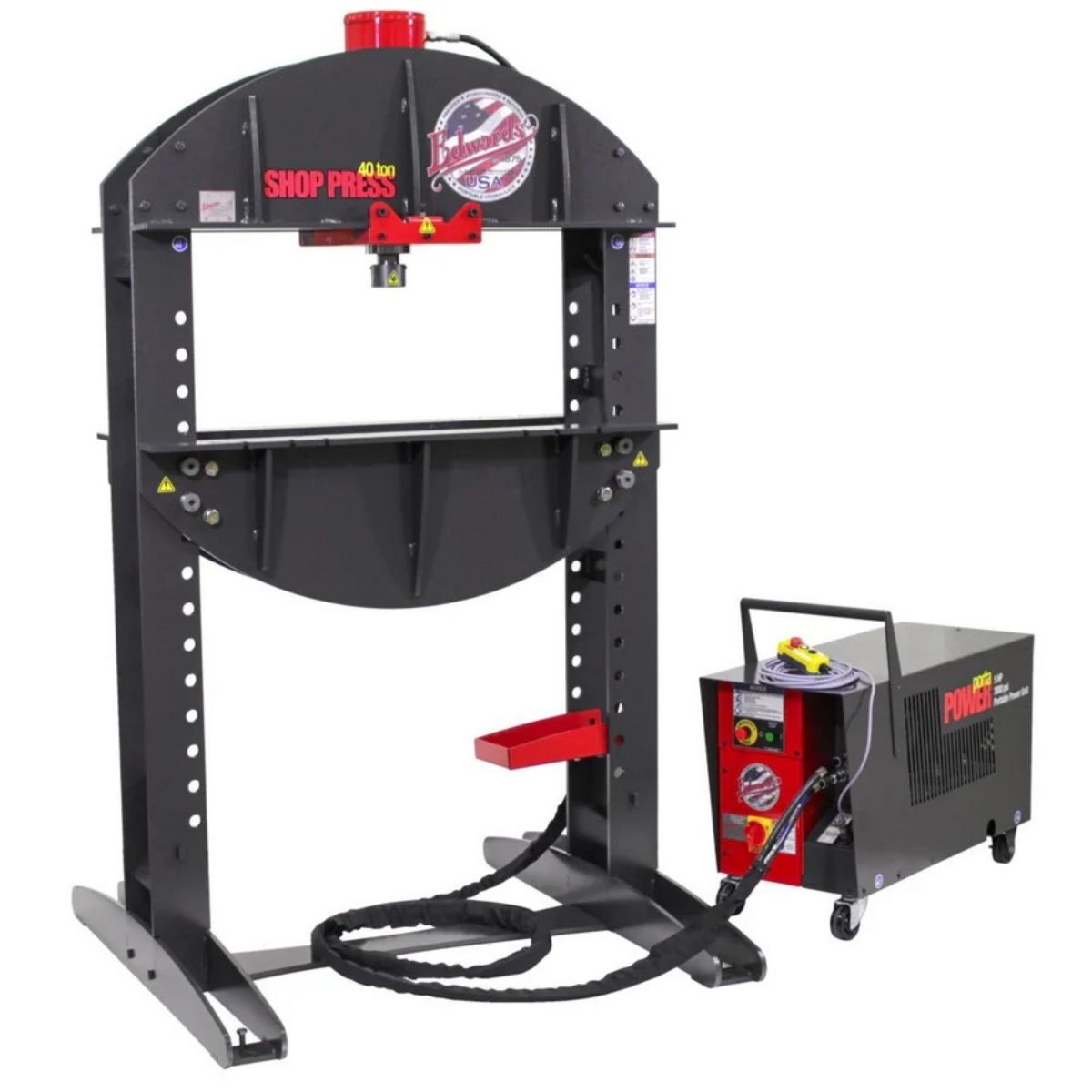 Edwards 40-Ton Shop Press with Portable Power Unit