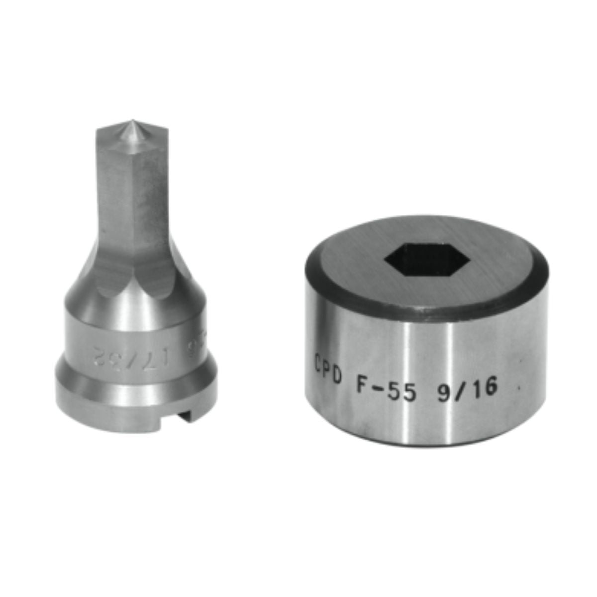 Edwards Standard Hex Punch & Die Set for Ironworkers