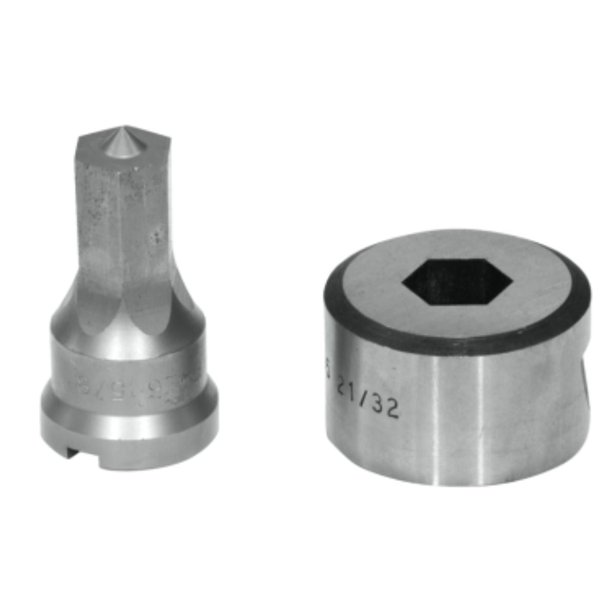 Edwards Standard Hex Punch & Die Set for Ironworkers
