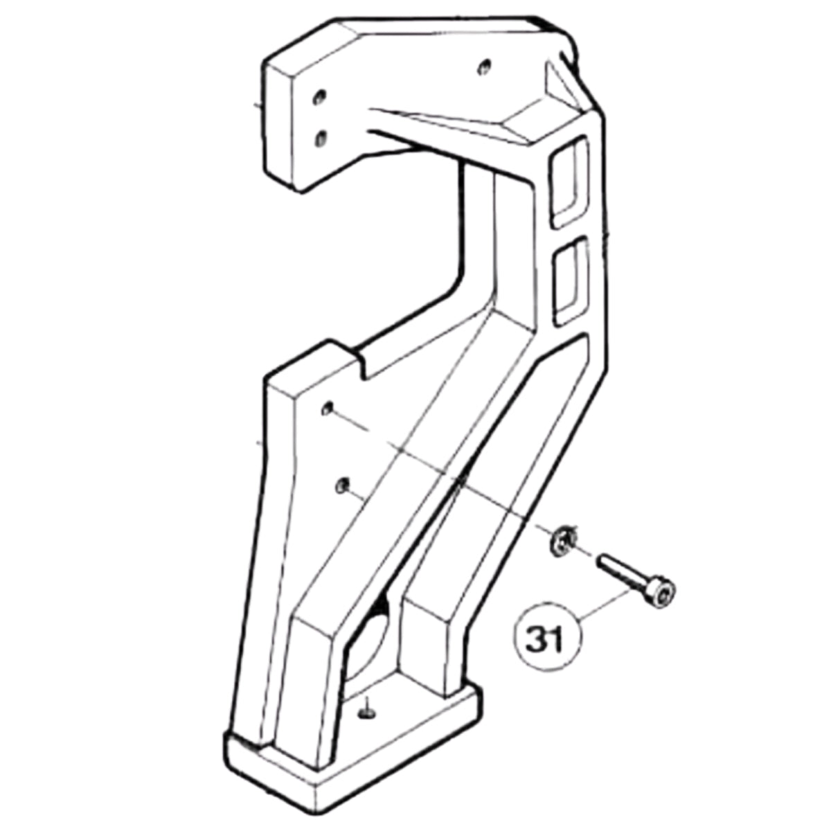 HEGNER PART NUMBER 031 : SCREW, M6X25