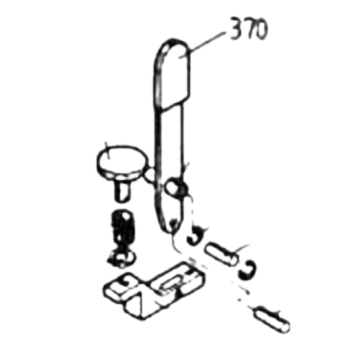 Hegner Part Number 370 : TENSION LEVER ONLY