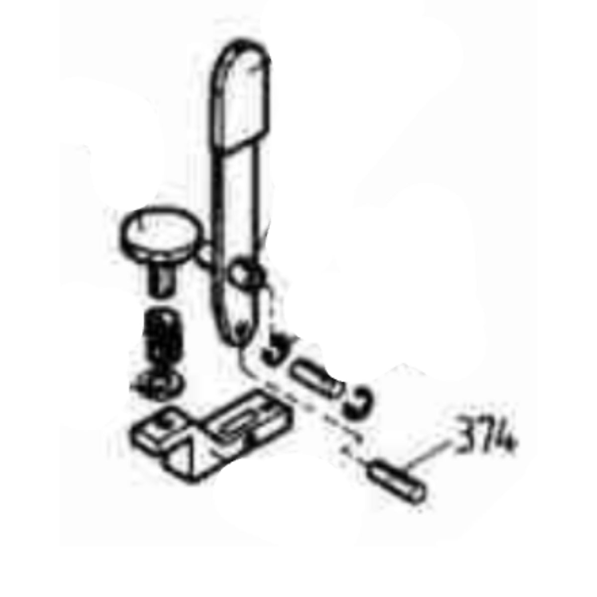 Hegner Part Number 374 : PIN, RETAINER