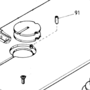 Hegner Part 091 : PIN FOR TABLE INSERT
