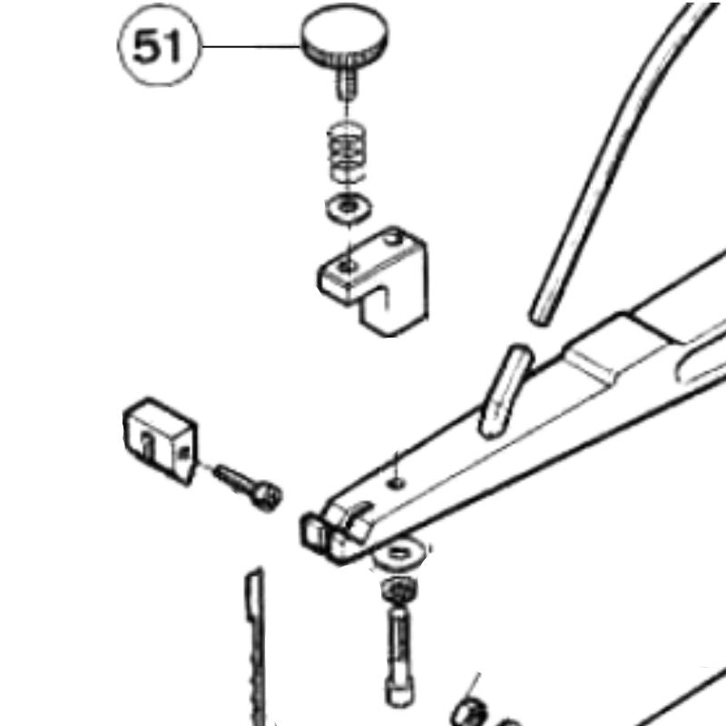 Hegner Part Number 251, 51 and 039 : THUMBSCREW 5 X 20MM