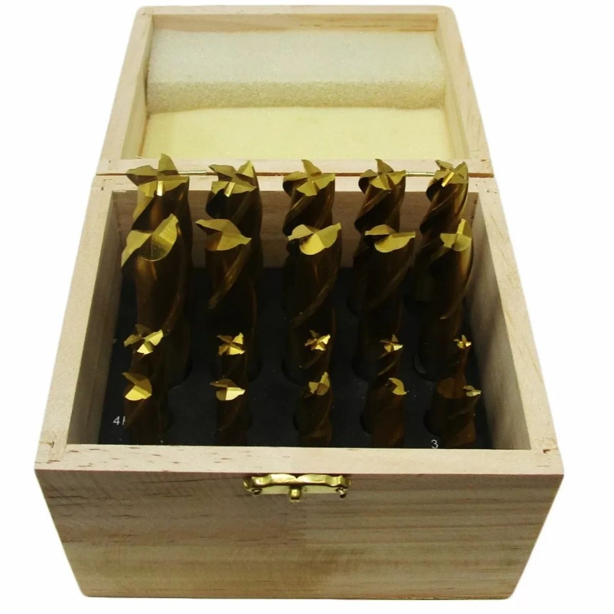JET 20-Piece TiN-Coated Single End Mill Set