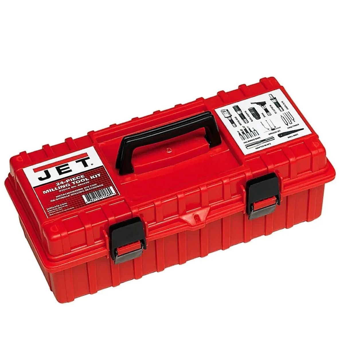 JET 24-Piece Milling Tool Kit for R-8 Spindle Milling Machines