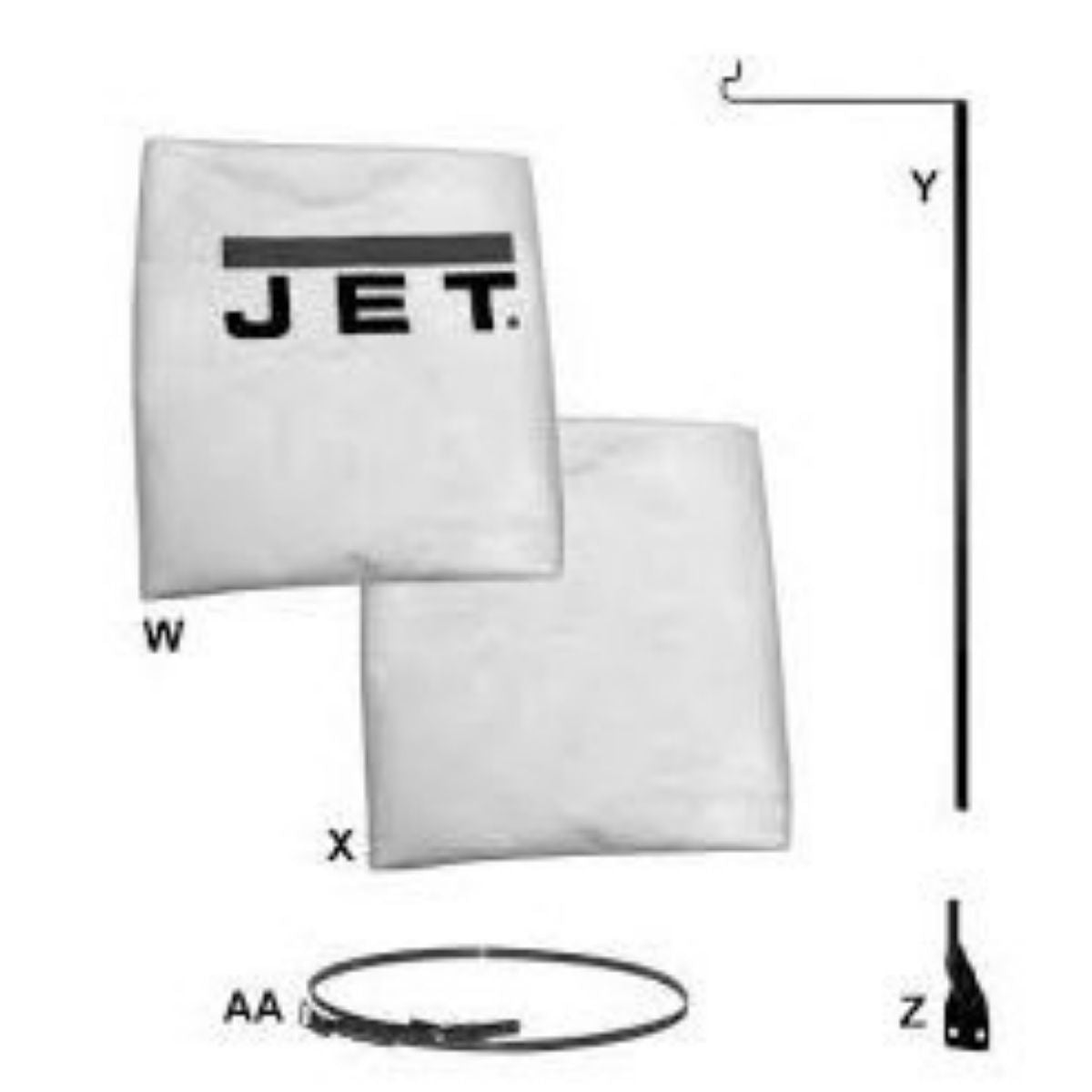 JET 30-Micron Bag Filter Kit for DC-1100VX