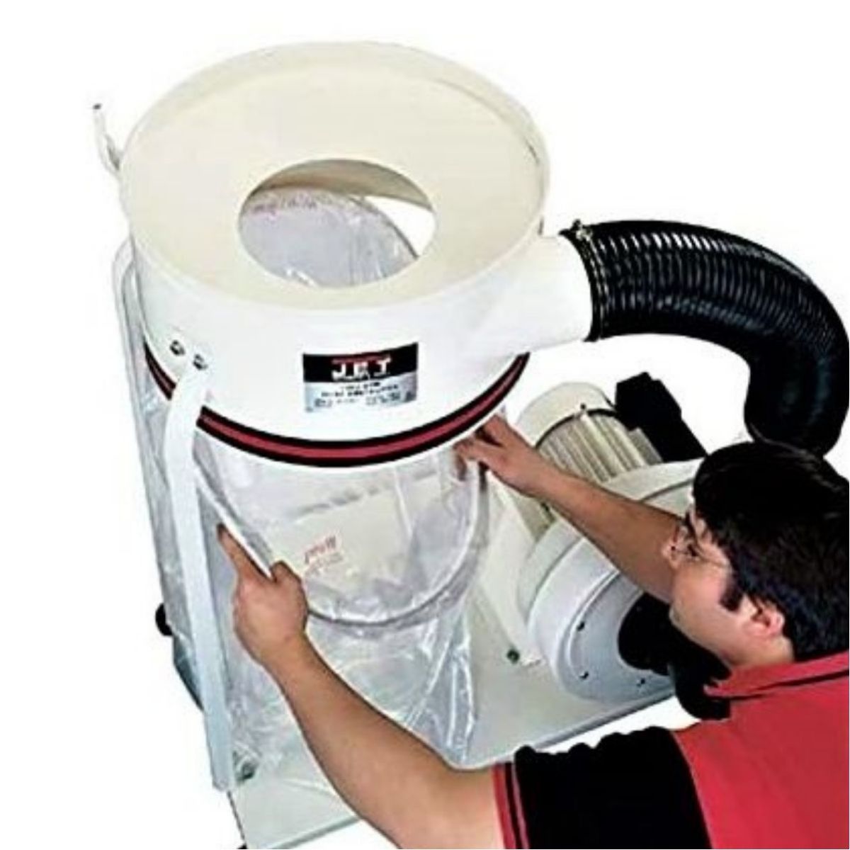 JET Clear Plastic 14" Diameter Collection Bag (pack of 5)
