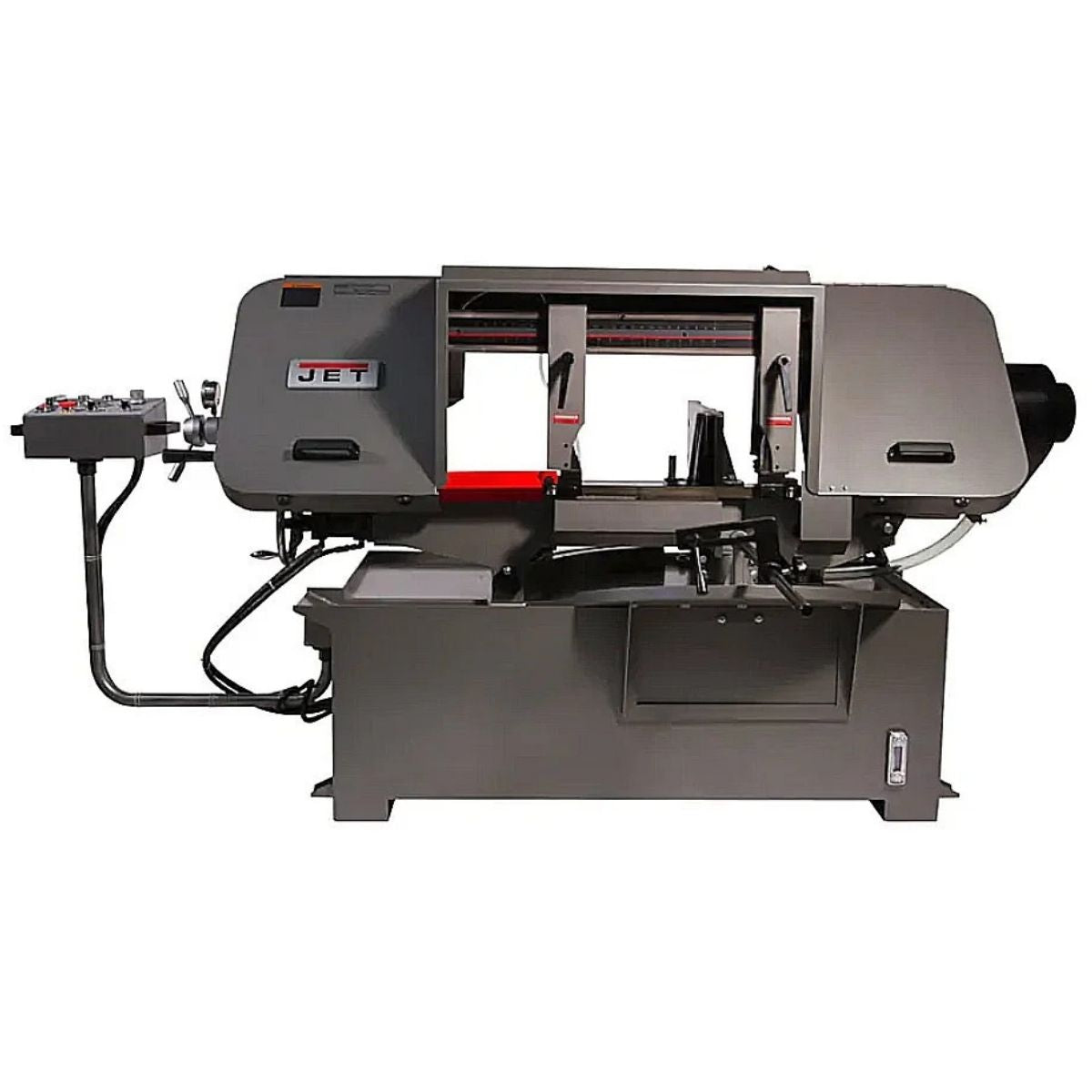 JET HBS-1220MSAH 12" x 20" Variable Speed Mitering Metal Bandsaw with Hydraulic Vise