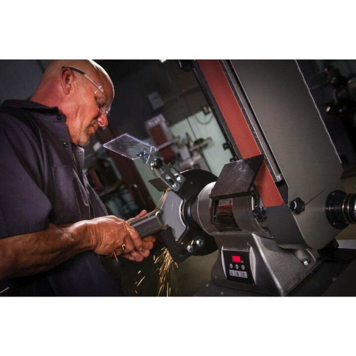 JET IBGB-248VS Variable Speed 8" Bench Grinder with 2" × 48" Belt Sander